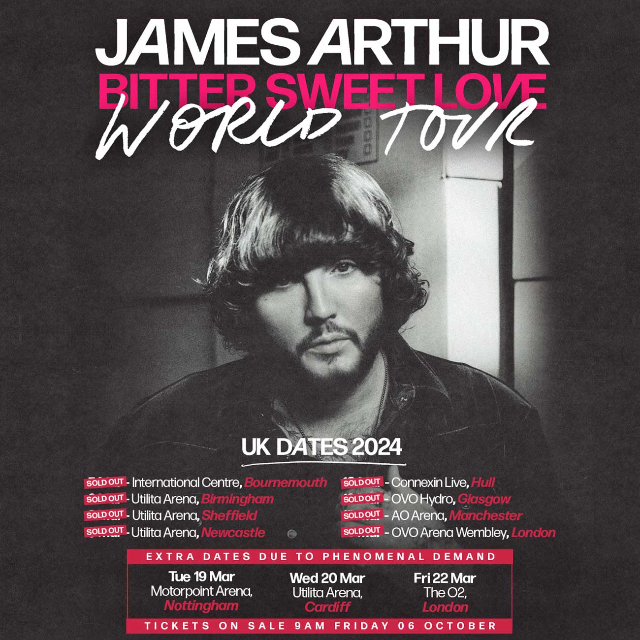 james arthur tour usa